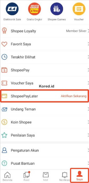 Cara Mengaktifkan Shopee PayLater