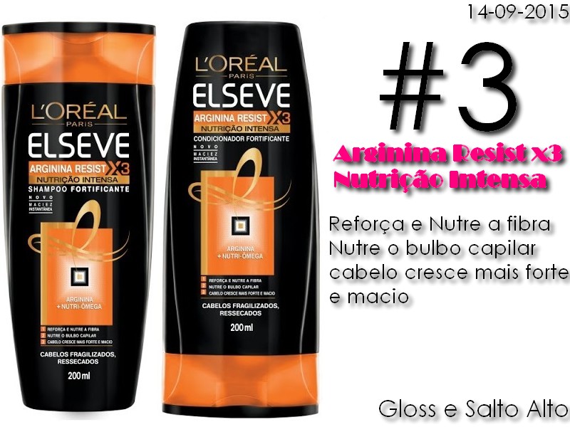 Gloss e Salto Alto Cabelos Top 5 Shampoos Elseve Favoritos