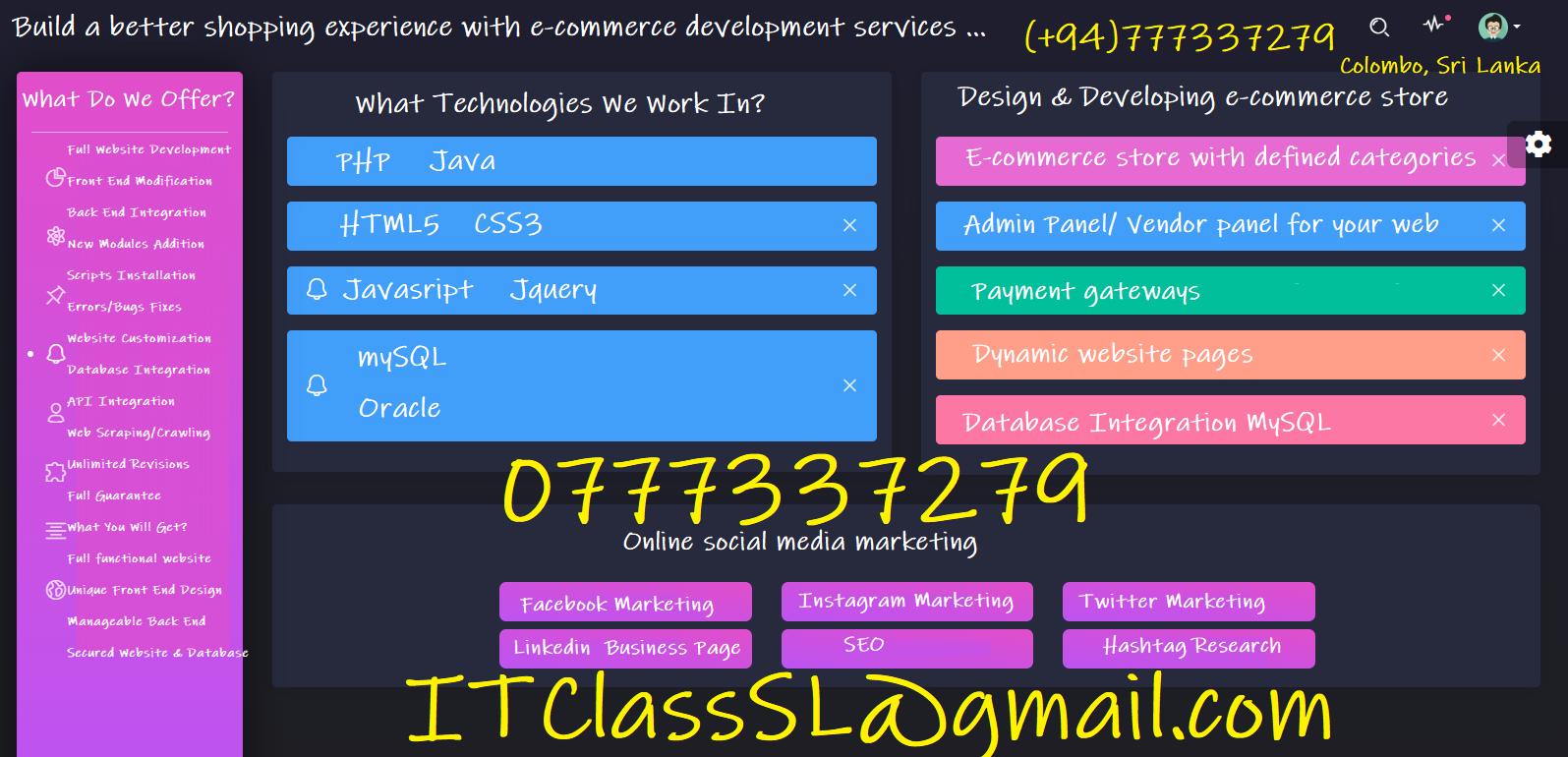 Ecommerce website in php & mysql download version