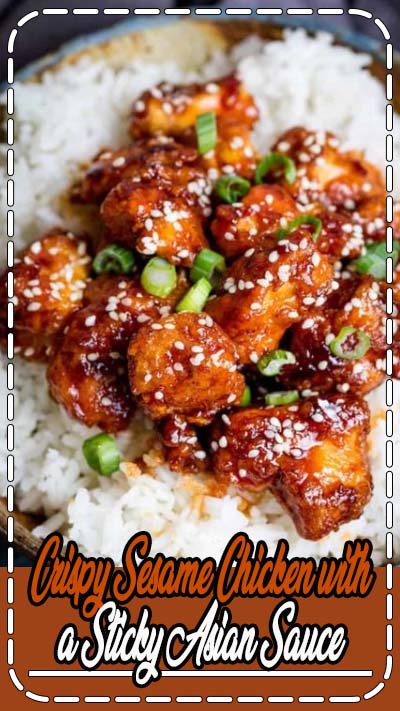 Crispy Sesame Chicken with a Sticky Asian Sauce - tastier than that naughty takeaway and super simple to make. Sweet, salty, crispy, sticky and a little bit spicy - it covers all the bases for one of these meals that everyone polishes off. Its a real family favourite! Crispy Sesame Chicken with a Sticky Asian Sauce - tastier than that naughty takeaway and super simple to make. Sweet, salty, crispy, sticky and a little bit spicy - it covers all the bases for one of these meals that everyone polishes off. Its a real family favourite!