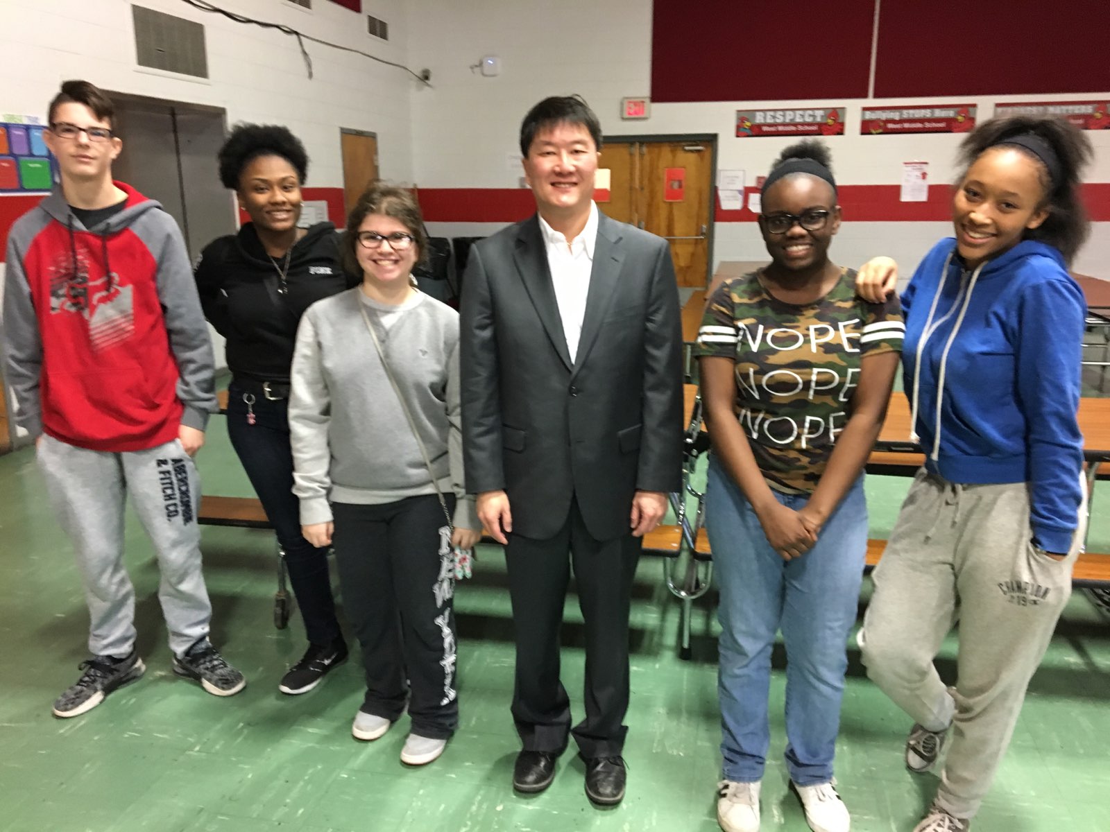 Talking Taylor Schools WEST MIDDLE SCHOOL receives a visit from state