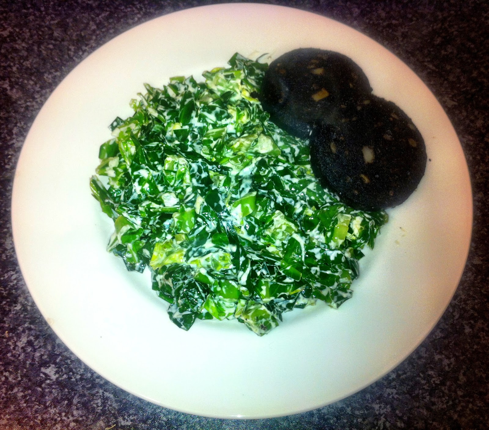 The lone gourmet Creamy spring greens