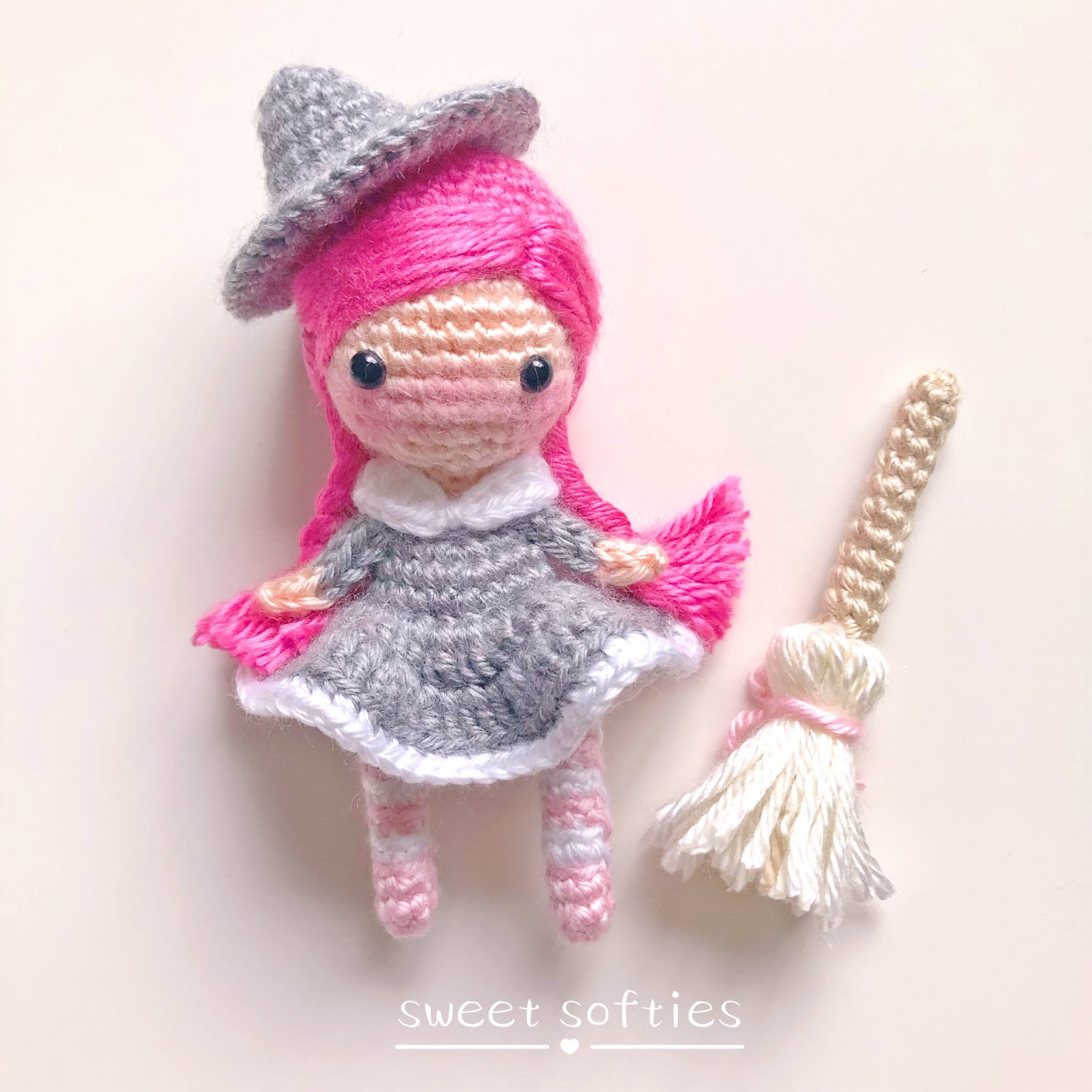 free crochet witch doll pattern