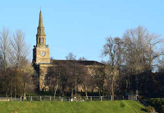 A view of St Anns Church from over the Tyne in Gateshead