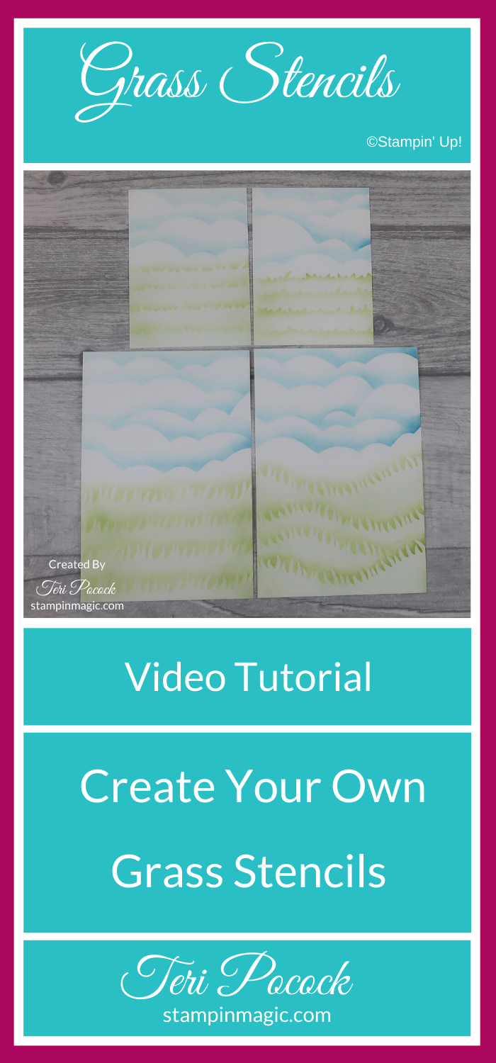 Stampin' Up! UK Demonstrator Teri Pocock Create Your Own Grass