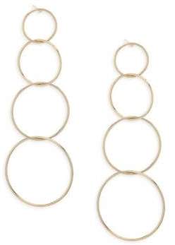 Jules Smith Quatro Hoop Drop Earrings