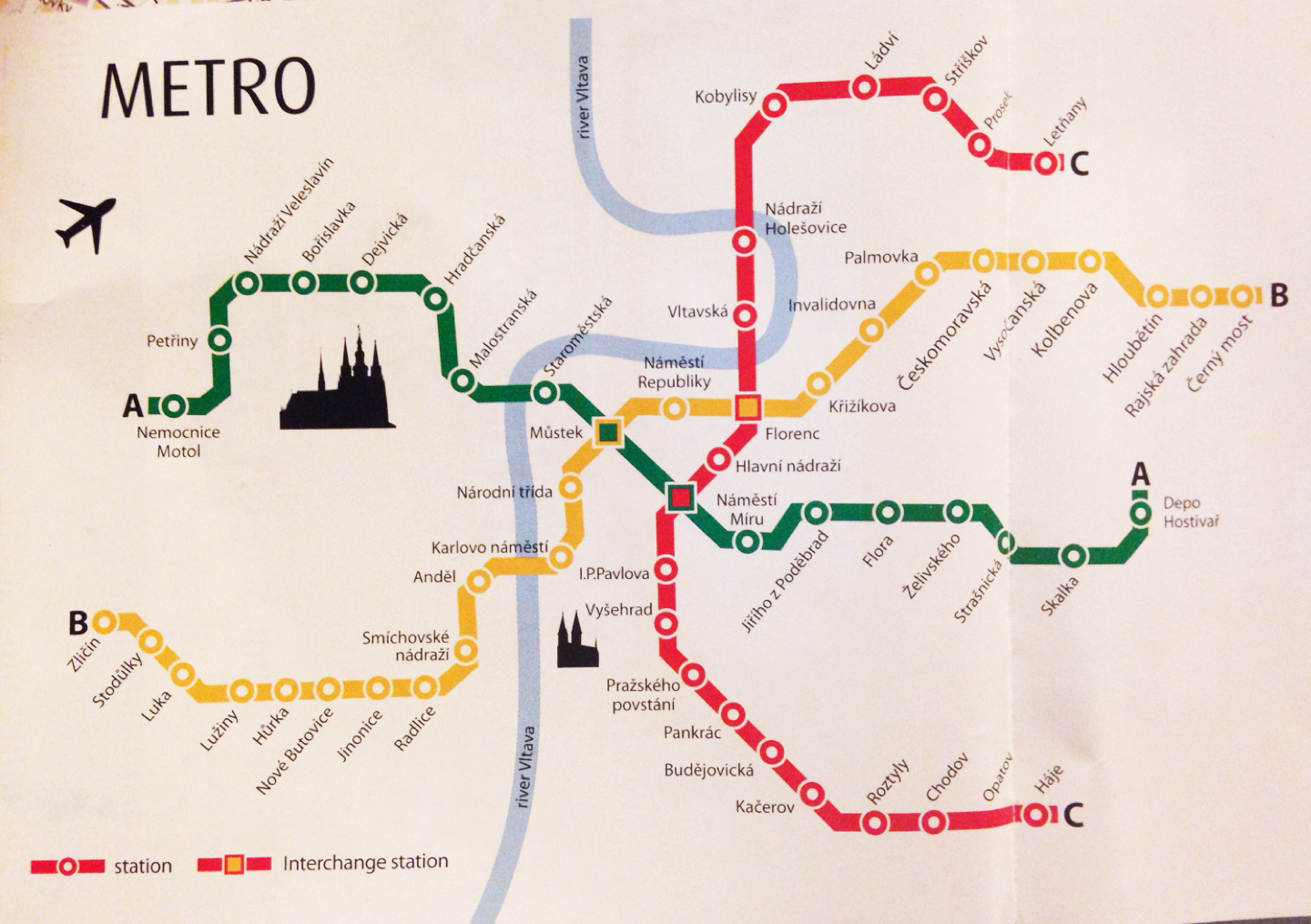 Метро пражская на схеме. Схема метро Прага 2022. Пражский метрополитен схема. Схема метро Праги. Ветки метро Прага.