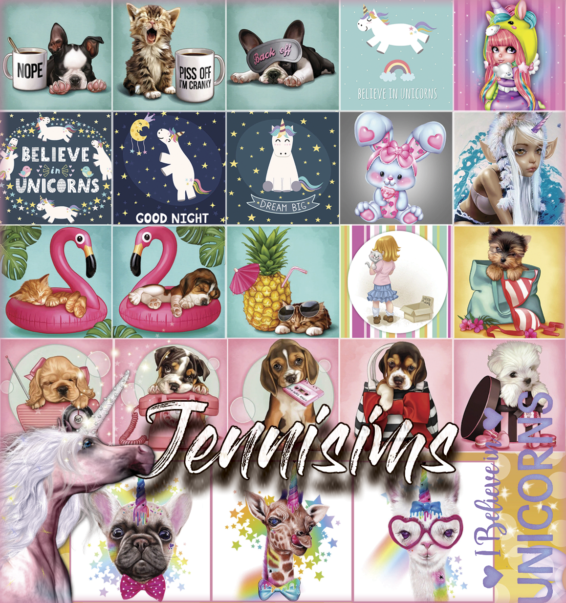 Downloads sims 4Paintings Believe In Unicorns JenniSims