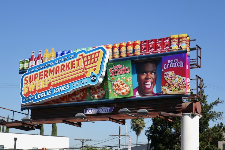 Supermarket Sweep 3D installation billboard Supermarket Sweep 3D installation billboard