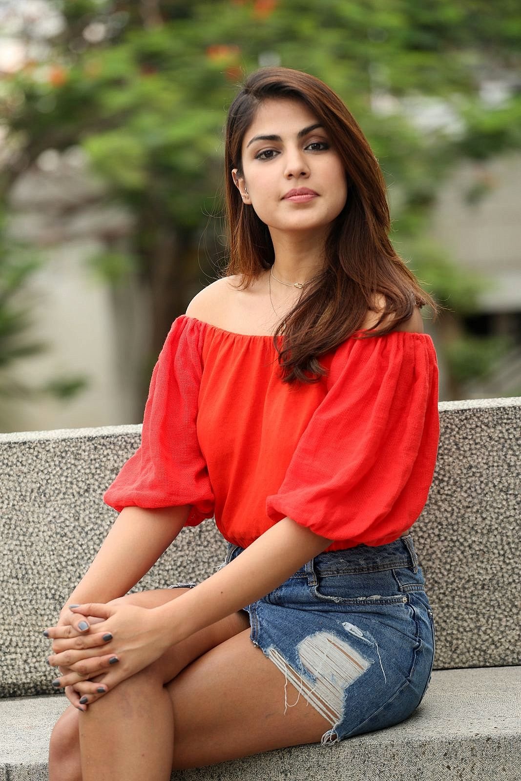 Rhea Chakraborty Displays Her Sexy Legs And Toned Midriff In Her Latest Hot Photo Shoot 1