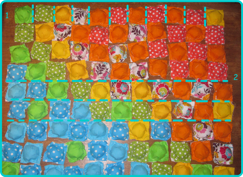 nkitkat Puff (biscuit) Quilt tutorial