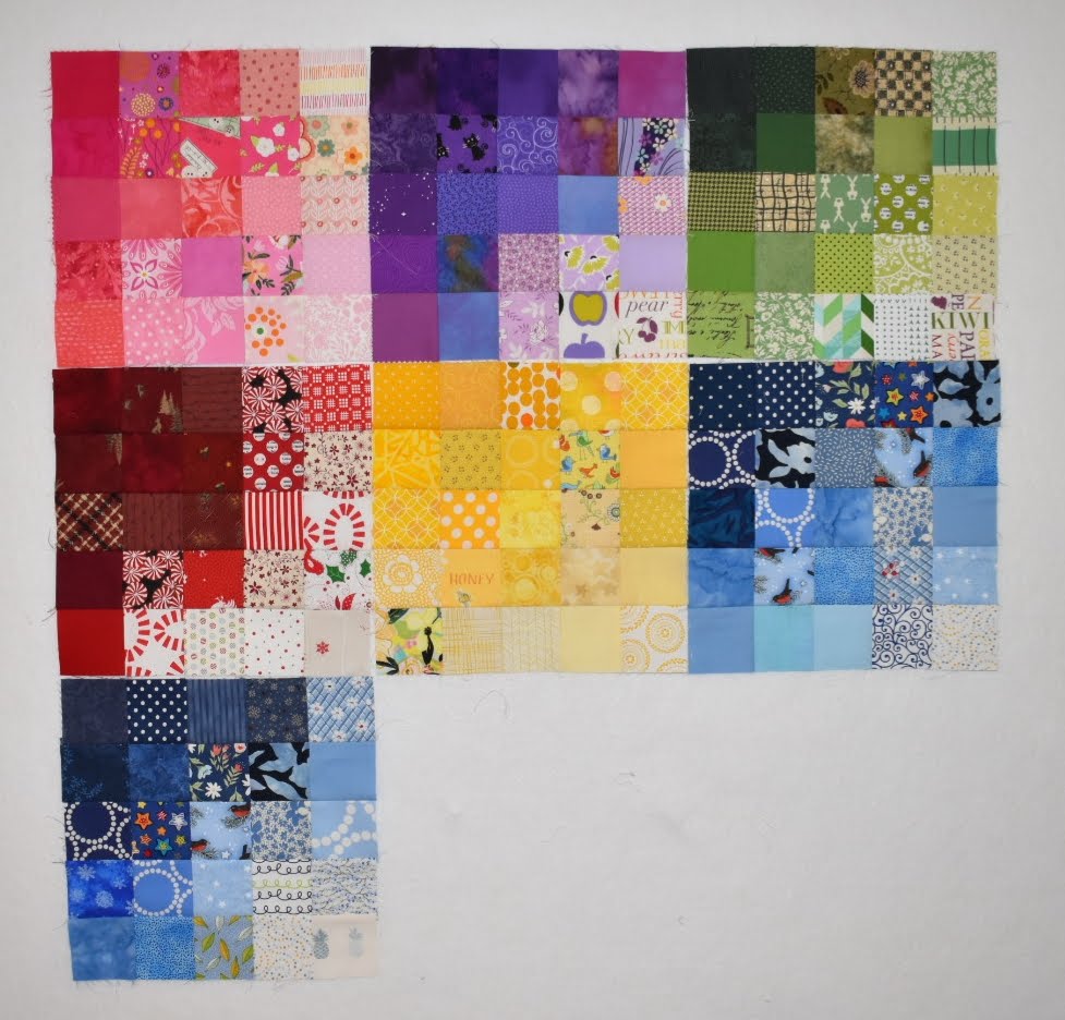 Little Penguin Quilts: Design Wall in Purple