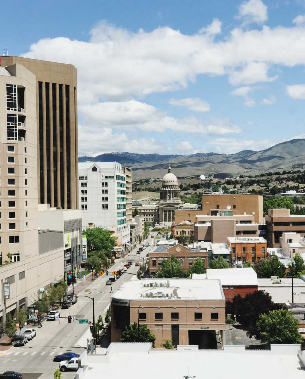 downtown boise, Idaho view from the residence inn