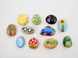 story stones stone rock dog painting thespeckleddog crafts diy speckled