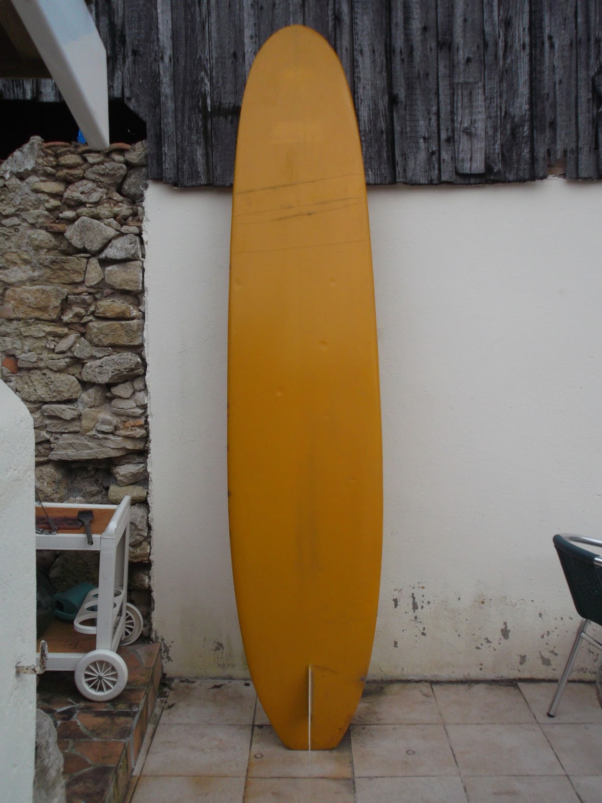 vintage surfboard collector UK Williams of St Ives longboard
