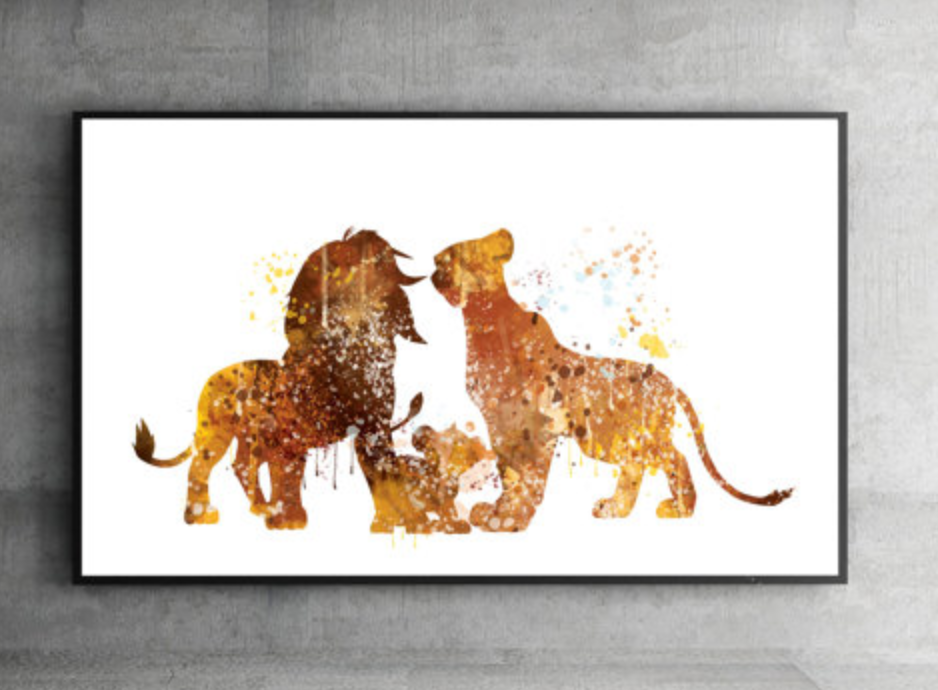 Art R Us Best Art Print Posters Toronto The Lion King family nursery