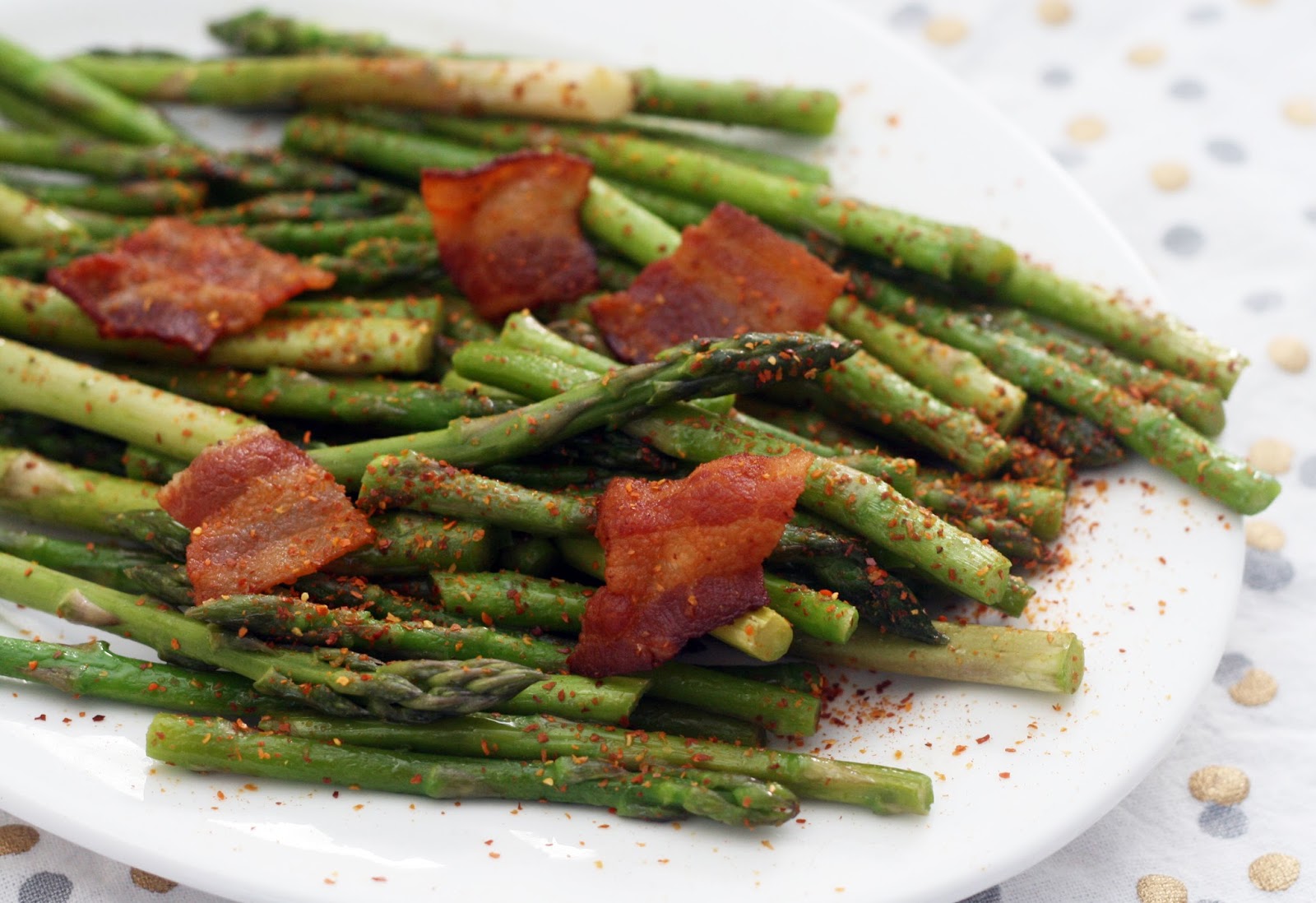 YakitoriInspired Spicy Asparagus and Bacon Coconut & Lime