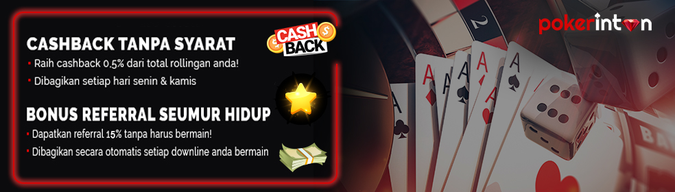 Pokerintan Hadir 10 Games Terbaik se Indonesia | Cashback 0.5% | Referral 15 % 74