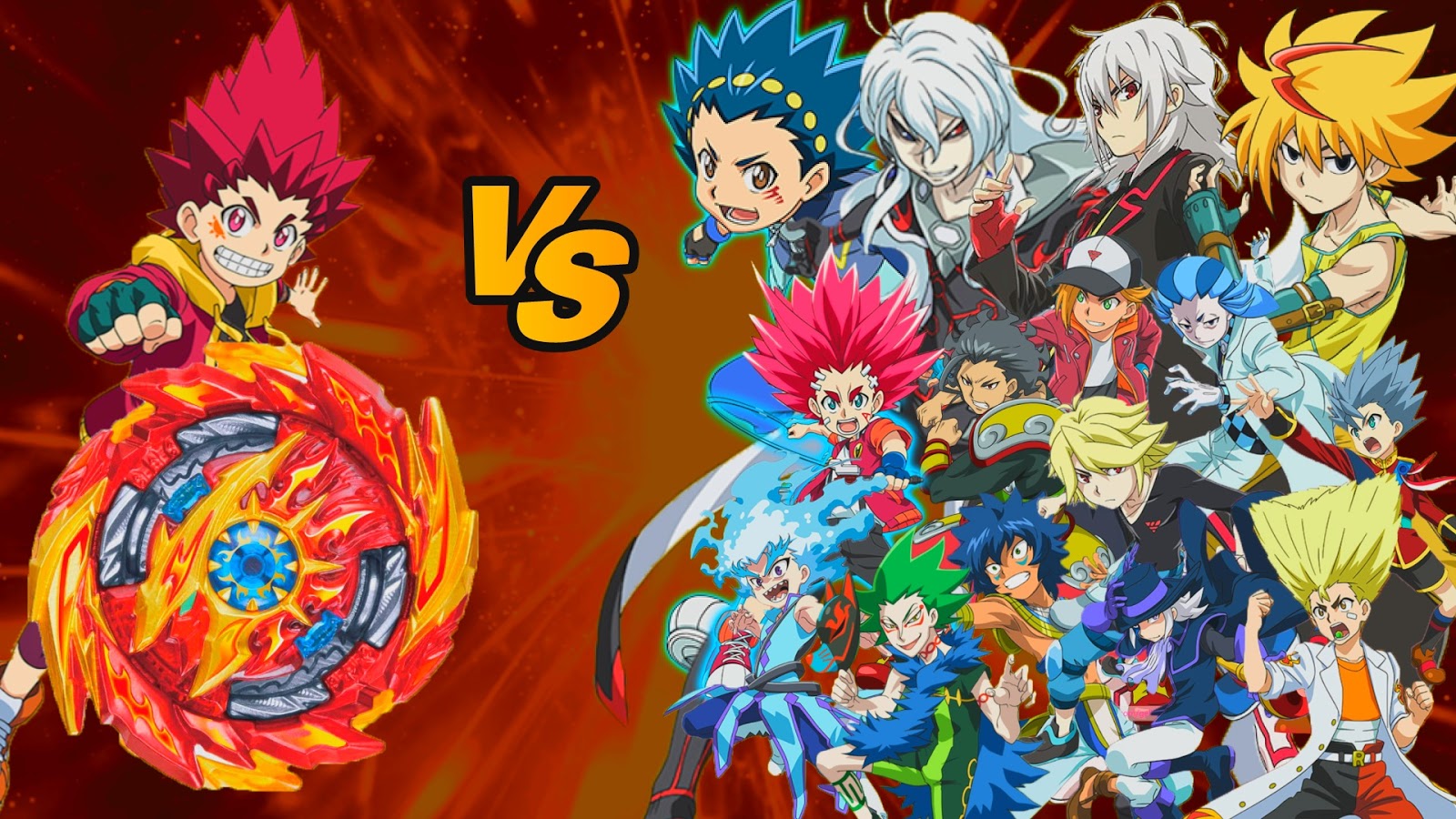 Super Hyperion vs All Cho Z Beys ! Evolution ! Beyblade Burst Super