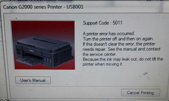 Error code 200. Canon 5011 Error. Ошибка 5011 принтер канон. Ошибка а5011. Принтер Canon g1000 Series.
