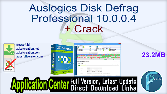 Auslogics Disk Defrag Professional 10.0.0.4 + Crack