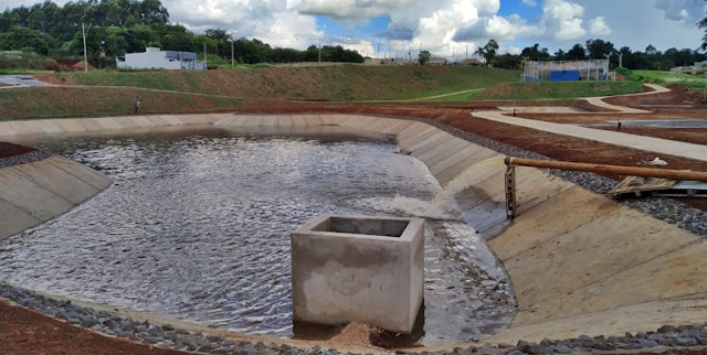 Roncador: Lago Municipal começa a ser enchido...