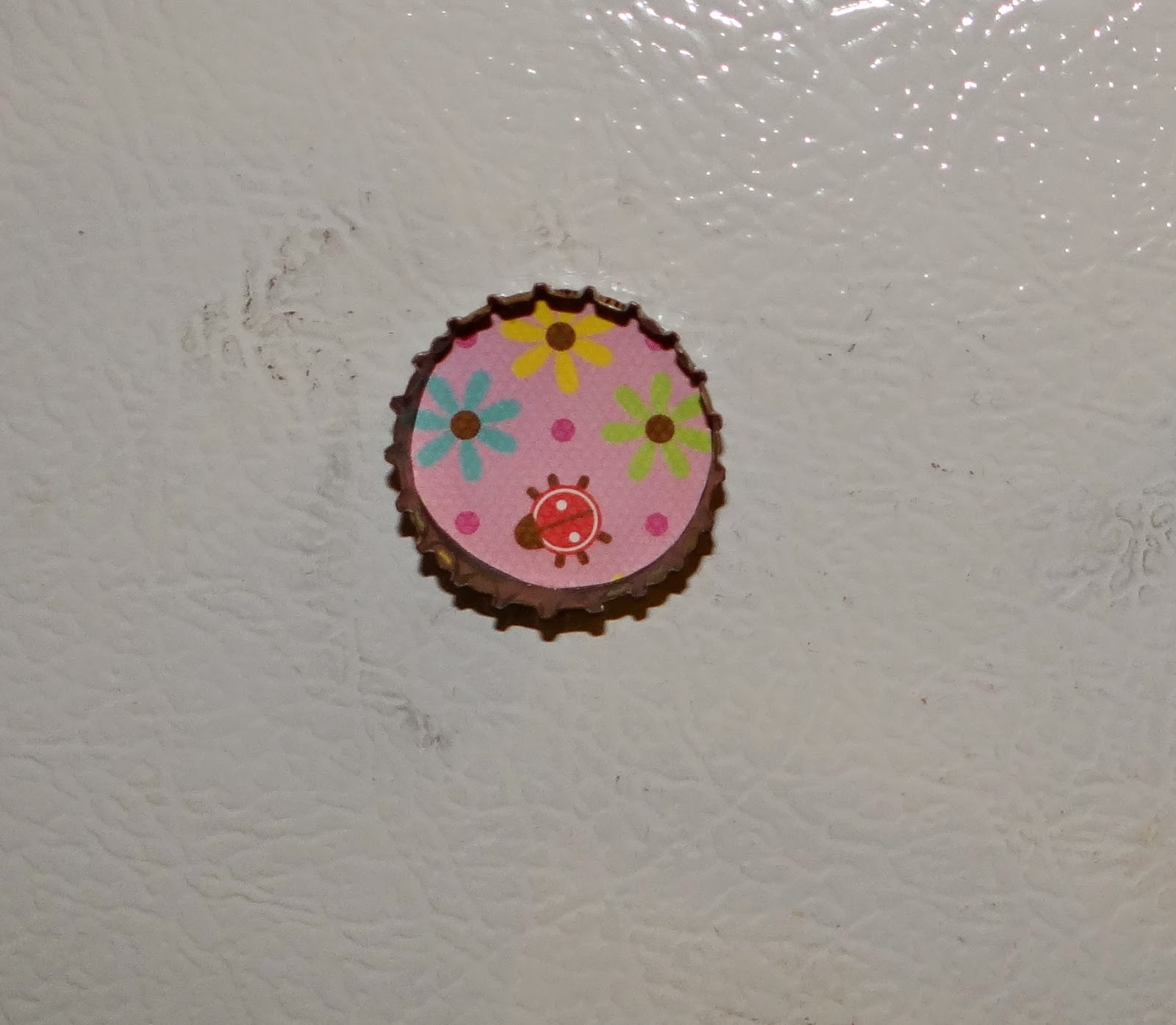 Amber's Craft a Week Blog Bottle Cap Refrigerator