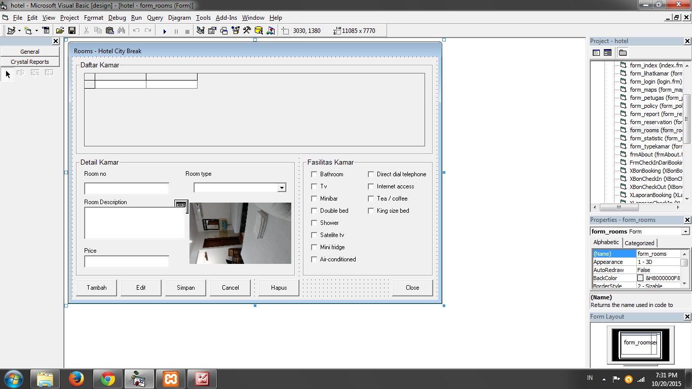 Source Code Program/Aplikasi Reservasi Hotel | Contoh Program Dengan ...