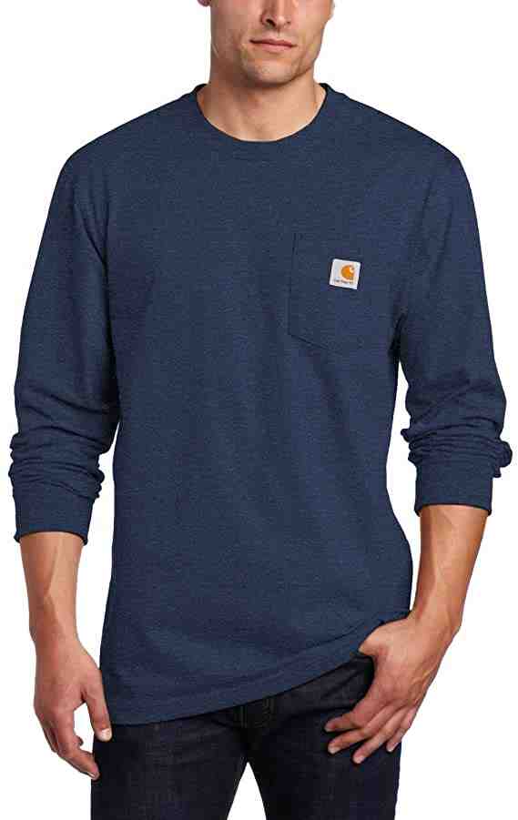 Carhartt Men's Workwear Jersey Pocket Long-Sleeve Shirt K126 -  Men t-shirt