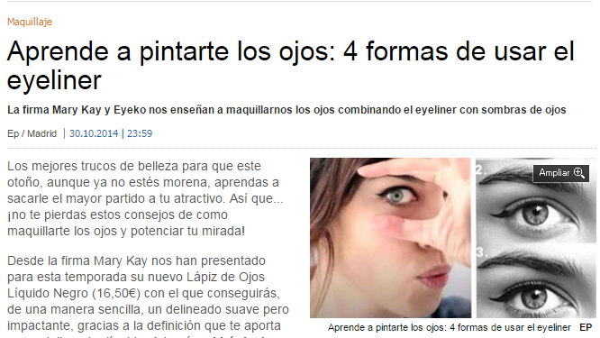 4 formas de usar eyeliner