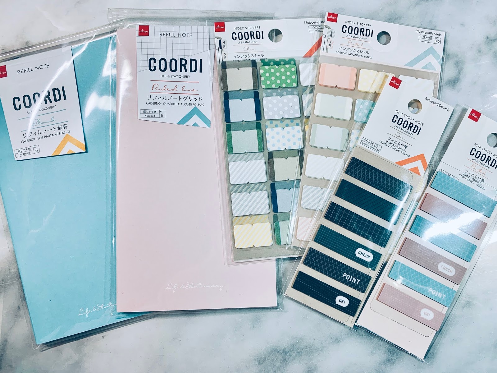 Review : DAISO Coordi Stationery Range ~ The Number 5 Co.