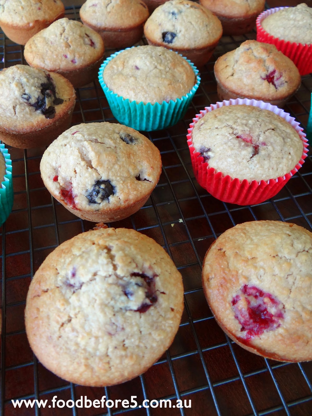 Simple home cook Wholemeal, oat & berry muffins
