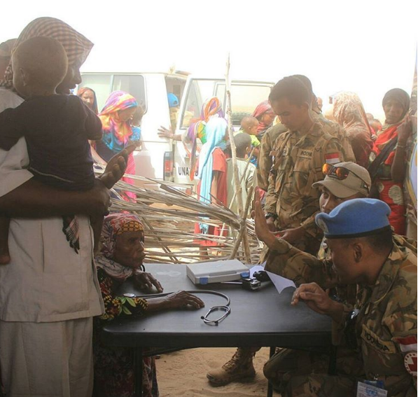 Pasukan Garuda Darfur Meresmikan Masjid di Sudan