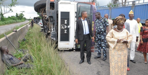 ogun deputy governor rescued accident victim