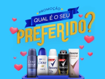 Cadastrar Dove Rexona 2021 Qual Seu Preferido