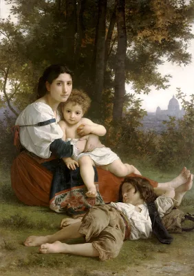 Rest painting William Adolphe Bouguereau