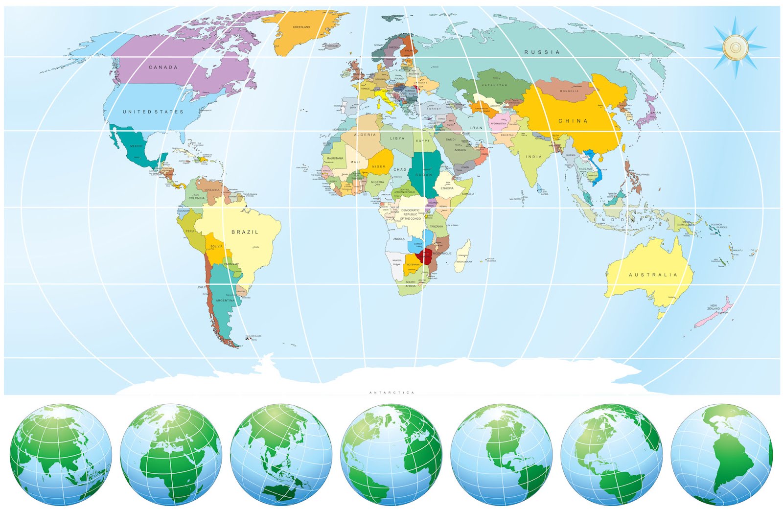 PZ C: mapa del mundo