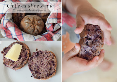 Chifle cu afine si nuci