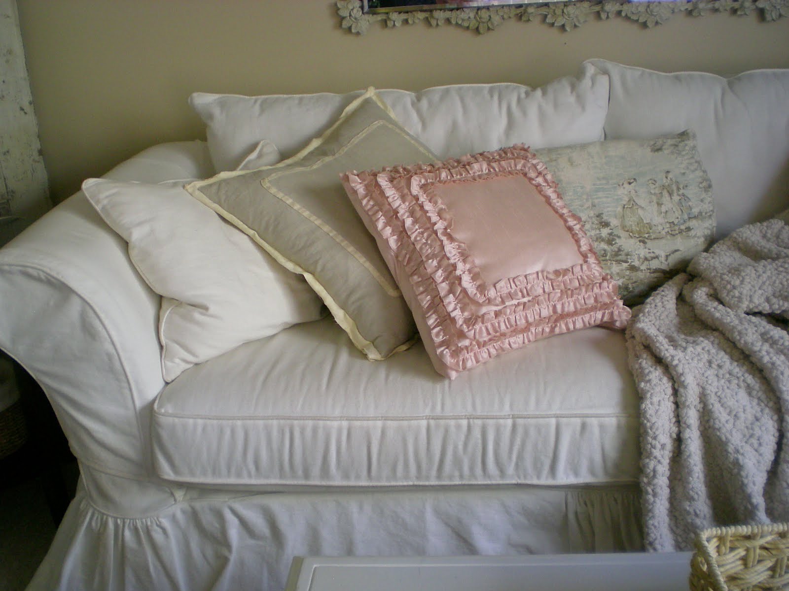 Cindy's fractured fairy tale Pretty Pink Pillows at HomeGoods, And A