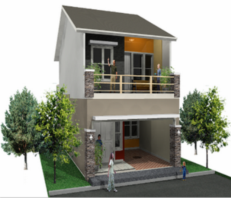 Rumah Minimalis Type 21 Tingkat - Desain Rumah Top