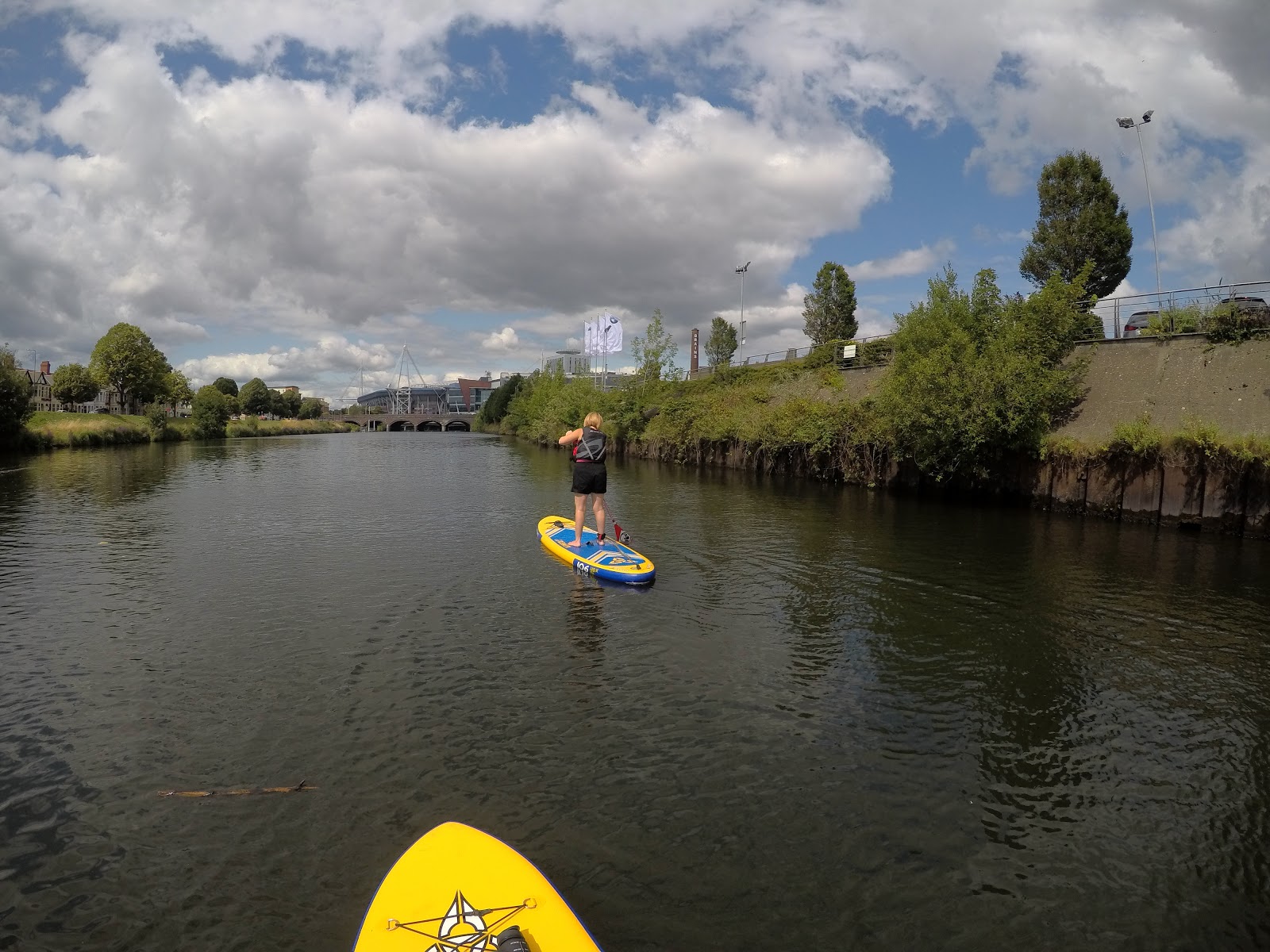 Side Street Style Standup Paddleboarding in Cardiff Bay with Letzshare