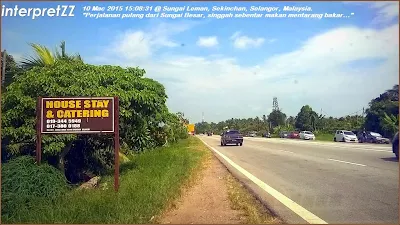 interpretZZ On the way back from Sungai Besar, stop for a while to eat mentarang bakar ... 10 March 2015 15:08:31 @ Sungai Leman, Sekinchan, Selangor, Malaysia. HOUSE STAY & CATERING 019-344 5949 017-380 0188