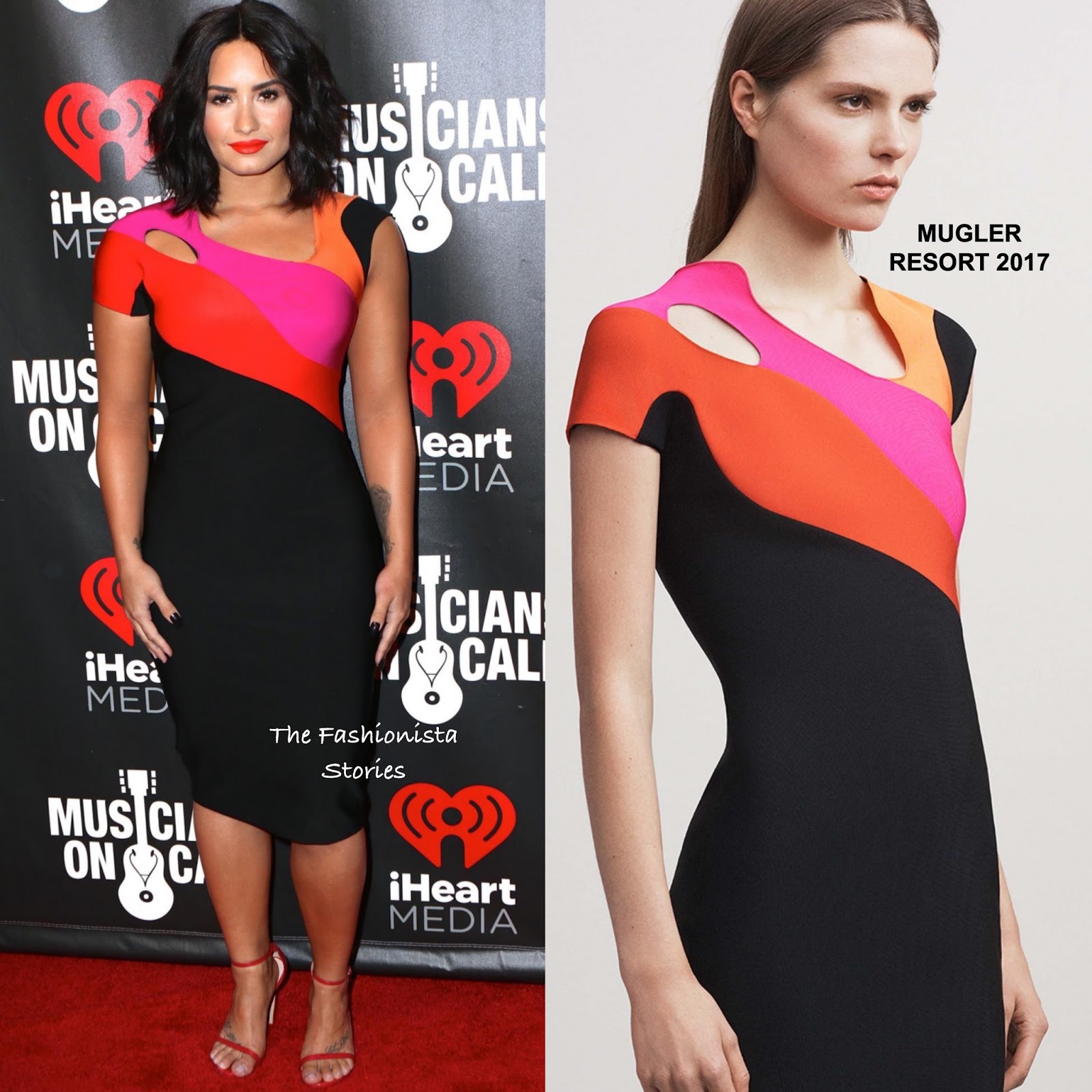 Demi Lovato in Mugler at the 'A Night To Celebrate Elvis Duran'