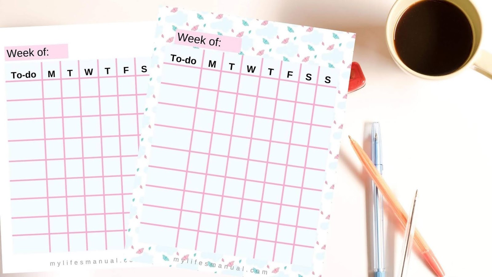 Free Weekly To-do List Printables
