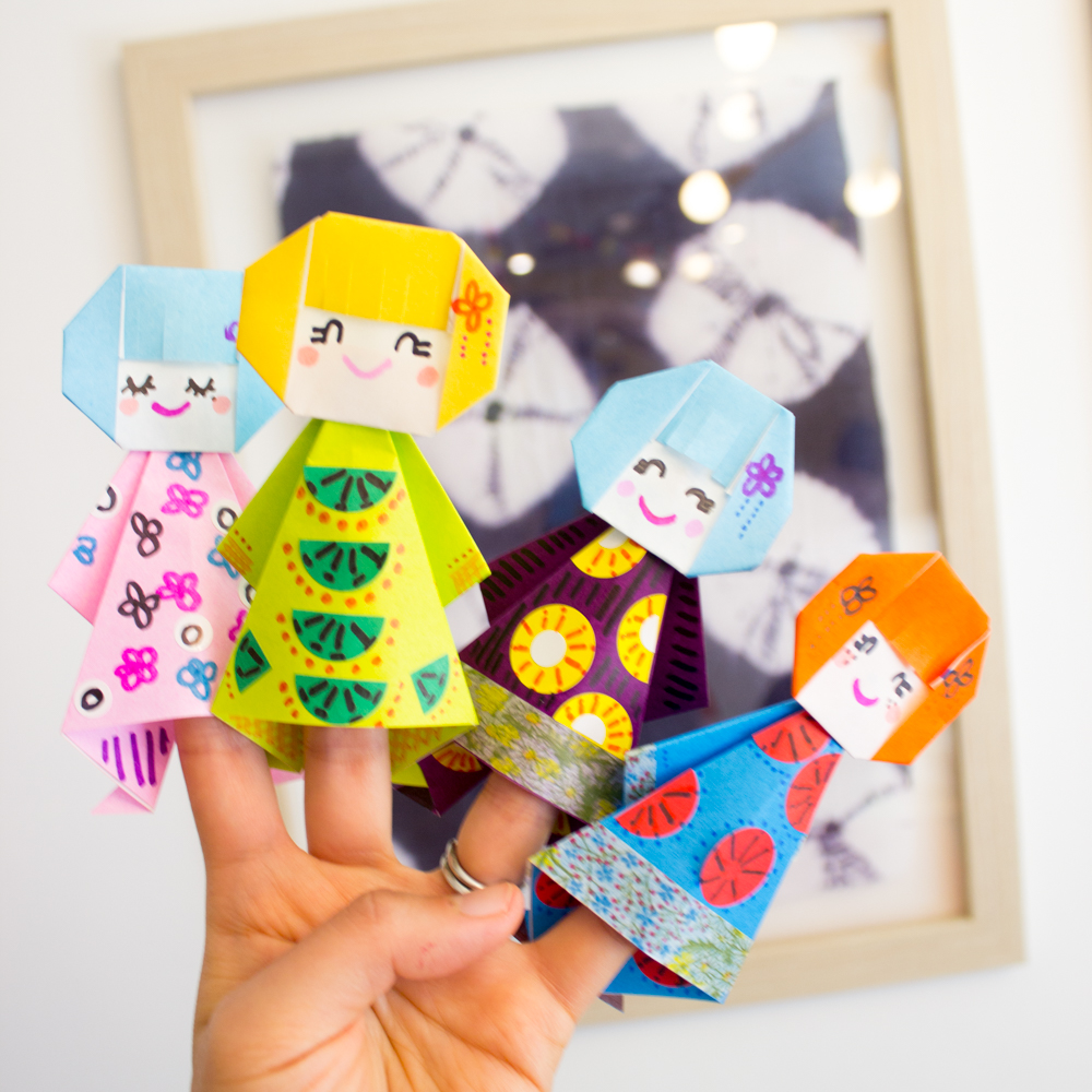 Easy and Cute Origami Paper Dolls