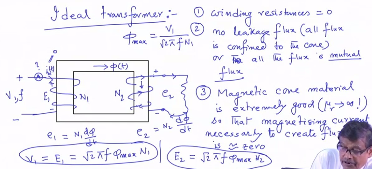 Lecture 03 Ideal Transformer, Dot Convention and Phasor Diagram