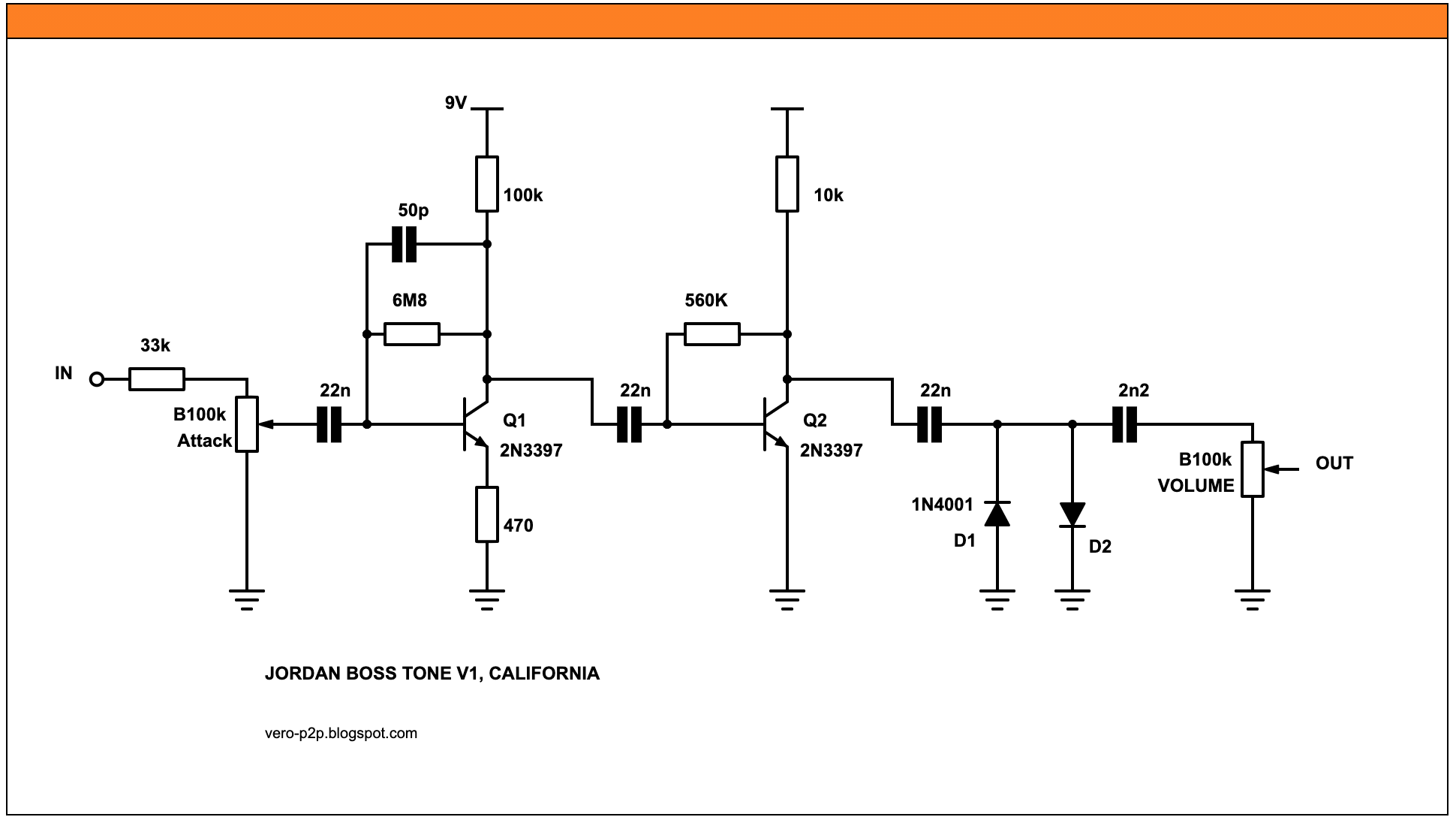 JORDAN: Boss Tone Schematics | Guitar Effects - Vero - Point to Point