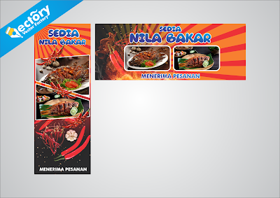 Download Banner Ikan Bakar Format Vector Terbaru