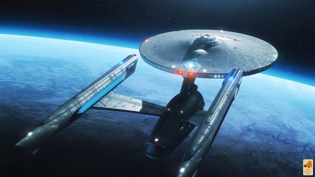 Star Trek USS Enterprise 1701-A In Space