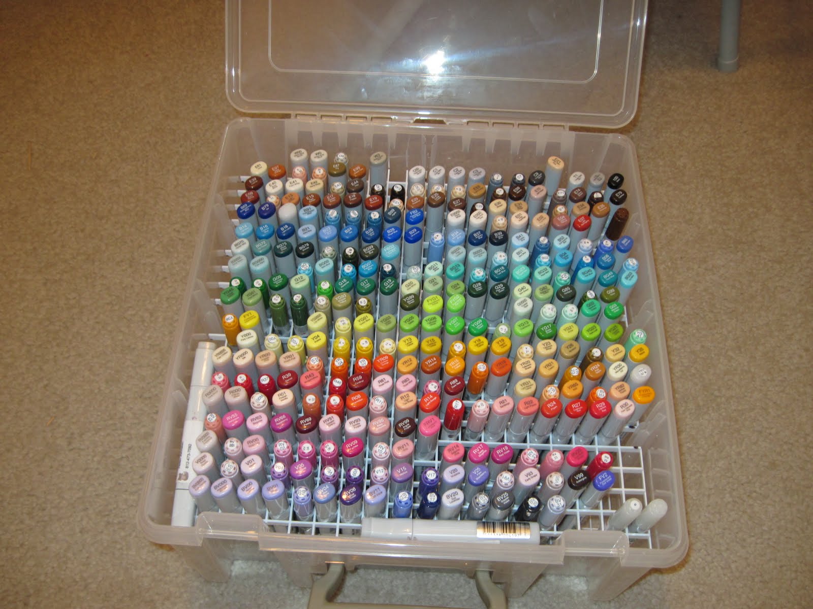 To Cut or Color Copic Marker Storage